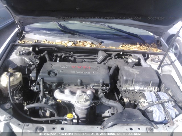 4T1BE32K05U523735 - 2005 TOYOTA CAMRY LE/XLE/SE SILVER photo 10
