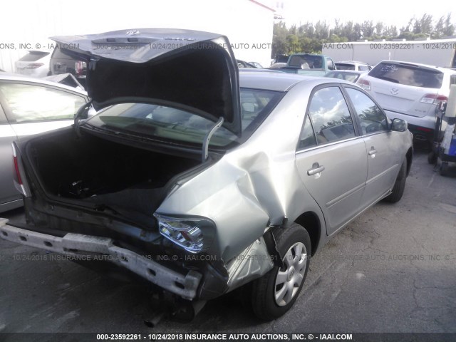 4T1BE32K05U523735 - 2005 TOYOTA CAMRY LE/XLE/SE SILVER photo 4