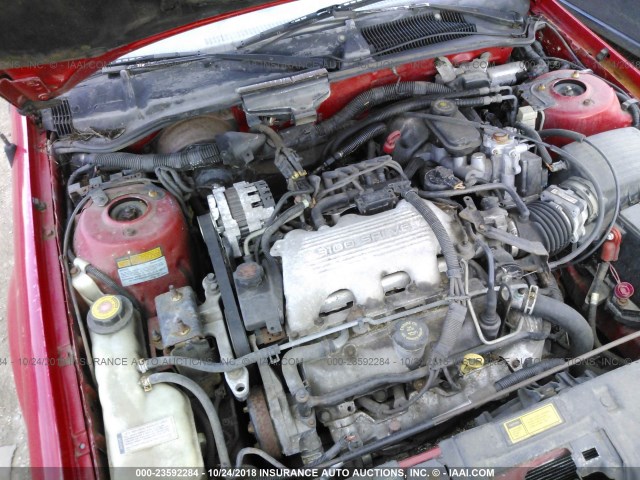 1G1LV15M5TY249943 - 1996 CHEVROLET BERETTA RED photo 10