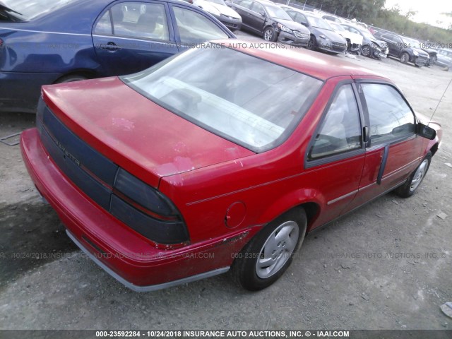 1G1LV15M5TY249943 - 1996 CHEVROLET BERETTA RED photo 4