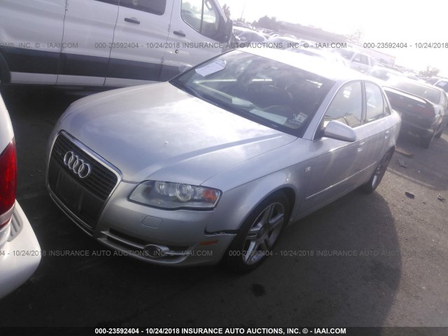 WAUDF68E15A500573 - 2005 AUDI A4 2.0T QUATTRO SILVER photo 2