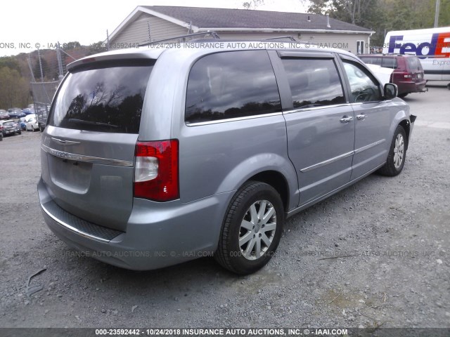 2C4RC1BG9DR705289 - 2013 CHRYSLER TOWN & COUNTRY TOURING SILVER photo 4