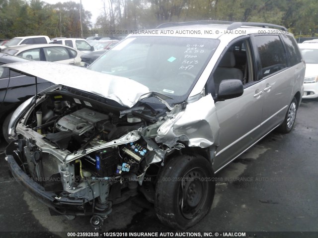 5TDZA23C64S169500 - 2004 TOYOTA SIENNA CE/LE SILVER photo 2