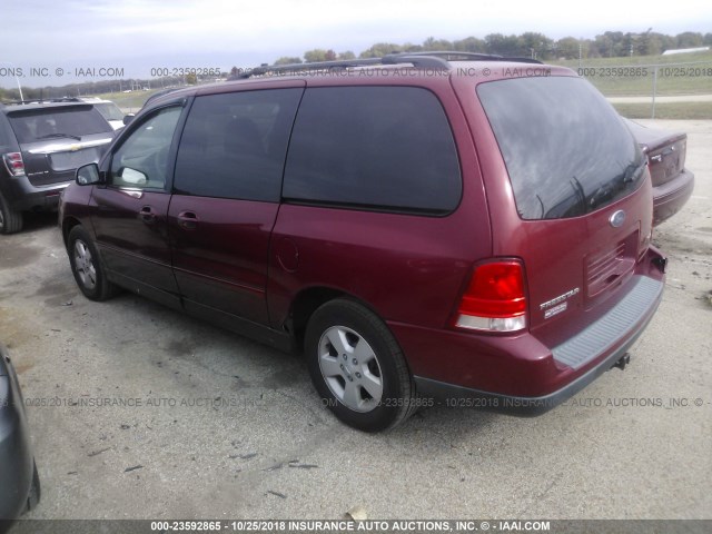 2FMZA57675BA44851 - 2005 FORD FREESTAR SES RED photo 3