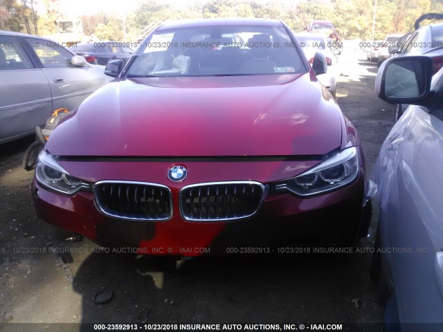 WBA3B5G51DNP41141 - 2013 BMW 328 XI SULEV RED photo 2