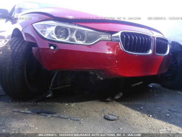 WBA3B5G51DNP41141 - 2013 BMW 328 XI SULEV RED photo 6