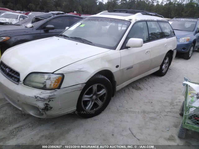 4S3BH806447644277 - 2004 SUBARU LEGACY OUTBACK H6 3.0 LL BEAN WHITE photo 2