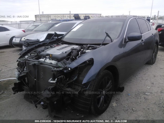 JN1CV6AP5CM622526 - 2012 INFINITI G37 SPORT BLUE photo 2