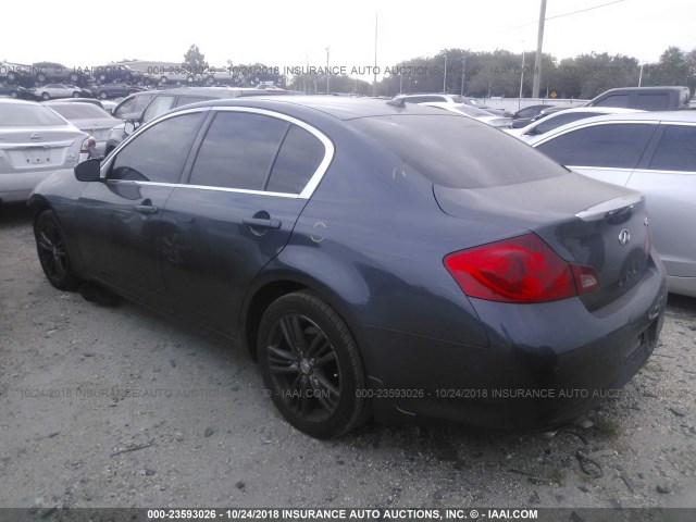 JN1CV6AP5CM622526 - 2012 INFINITI G37 SPORT BLUE photo 3