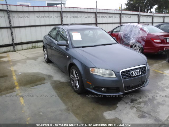 WAUAF78E38A095328 - 2008 AUDI A4 2.0T GRAY photo 1