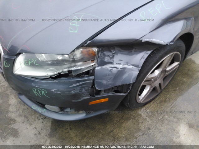 WAUAF78E38A095328 - 2008 AUDI A4 2.0T GRAY photo 6