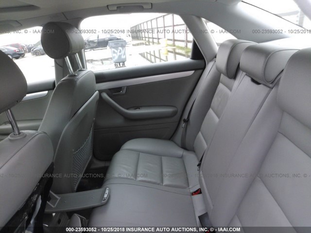 WAUAF78E38A095328 - 2008 AUDI A4 2.0T GRAY photo 8