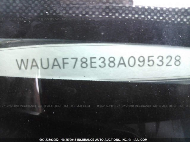 WAUAF78E38A095328 - 2008 AUDI A4 2.0T GRAY photo 9