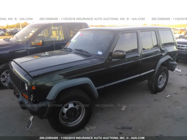 1J4FT28S0WL184909 - 1998 JEEP CHEROKEE SE GREEN photo 6