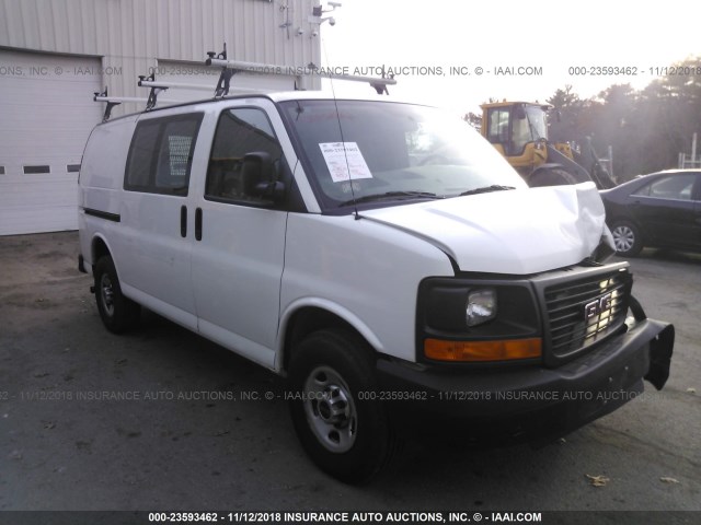 1GTZ7TCA2D1160311 - 2013 GMC SAVANA G3500 WHITE photo 1