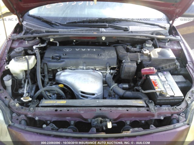 JTKDE177560088136 - 2006 TOYOTA SCION TC 勃艮第红 照片 10