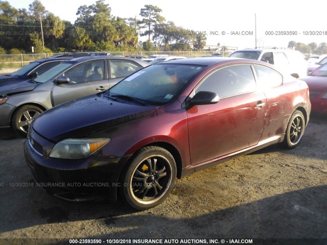 JTKDE177560088136 - 2006 TOYOTA SCION TC 勃艮第红 照片 2
