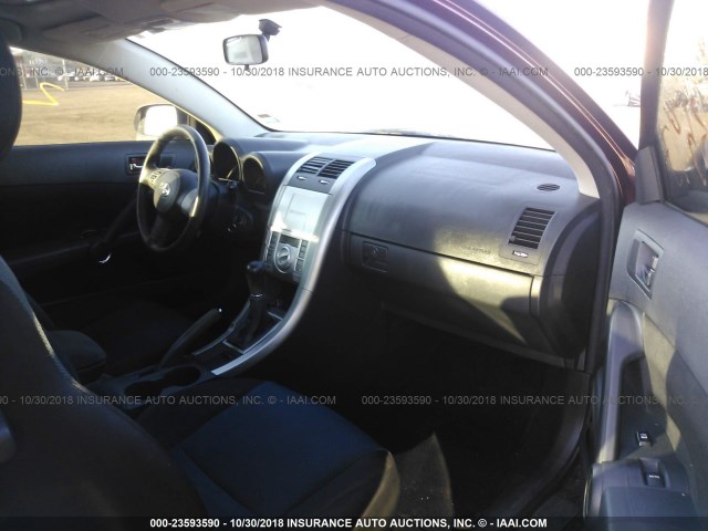 JTKDE177560088136 - 2006 TOYOTA SCION TC 勃艮第红 照片 5