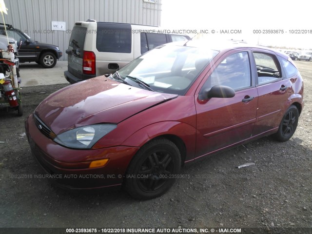 3FAFP37352R233419 - 2002 FORD FOCUS ZX5 RED photo 2