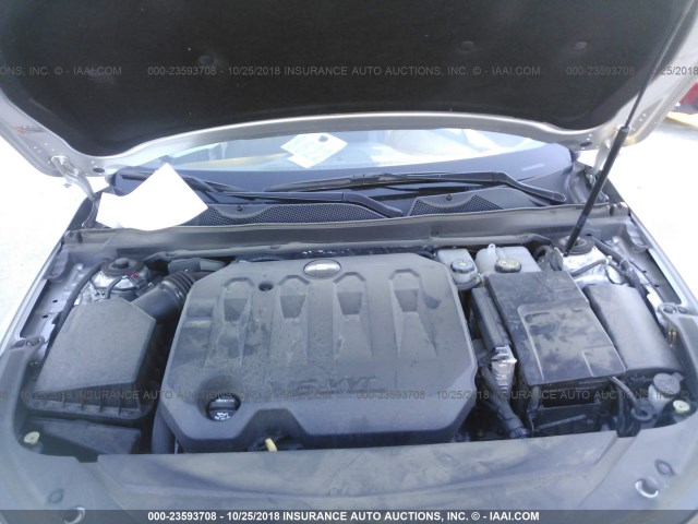 2G1125S35J9141181 - 2018 CHEVROLET IMPALA PREMIER SILVER photo 10