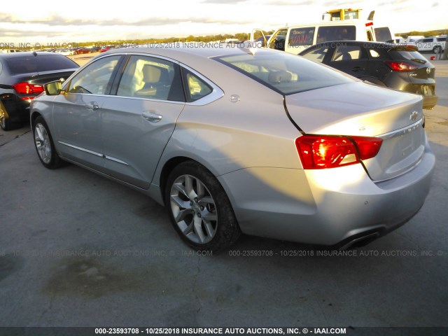 2G1125S35J9141181 - 2018 CHEVROLET IMPALA PREMIER SILVER photo 3