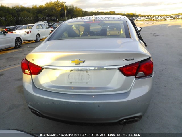 2G1125S35J9141181 - 2018 CHEVROLET IMPALA PREMIER SILVER photo 6