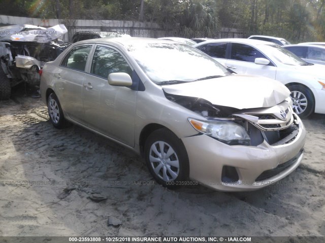 5YFBU4EE2CP023105 - 2012 TOYOTA COROLLA S/LE GOLD photo 1