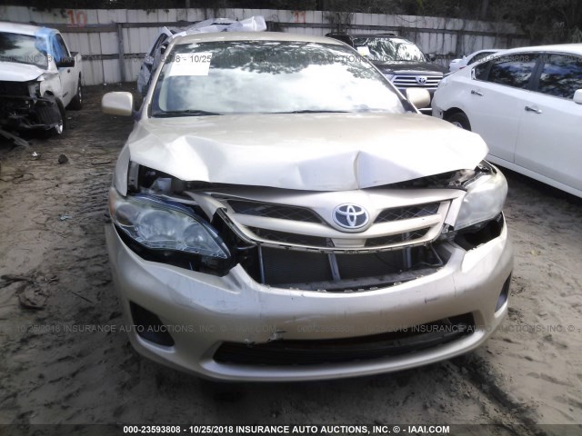 5YFBU4EE2CP023105 - 2012 TOYOTA COROLLA S/LE GOLD photo 6