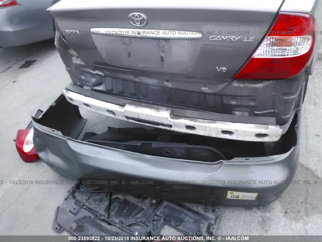 4T1BF30K24U570151 - 2004 TOYOTA CAMRY LE/XLE/SE GRAY photo 6