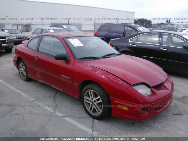 1G2JB12F027319581 - 2002 PONTIAC SUNFIRE SE RED photo 1