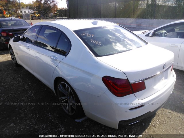 WBAKC8C53CC436136 - 2012 BMW 750 LXI WHITE photo 3