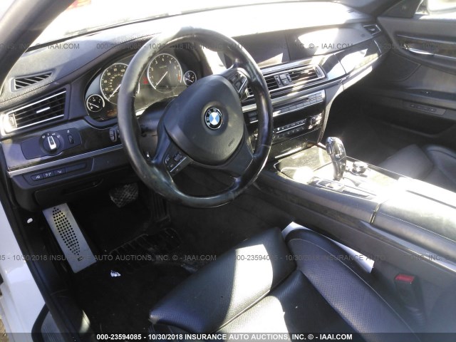 WBAKC8C53CC436136 - 2012 BMW 750 LXI WHITE photo 5