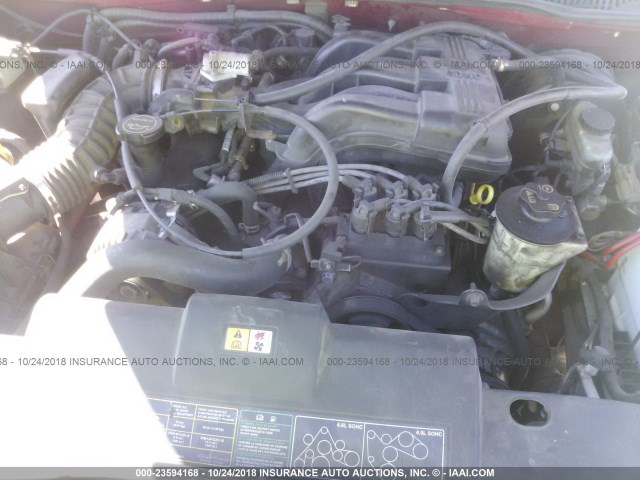 1FMZU73K43ZA31118 - 2003 FORD EXPLORER XLT/XLT SPORT/NBX 红色 照片 10