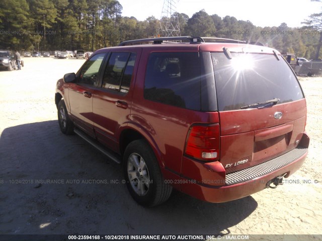1FMZU73K43ZA31118 - 2003 FORD EXPLORER XLT/XLT SPORT/NBX 红色 照片 3