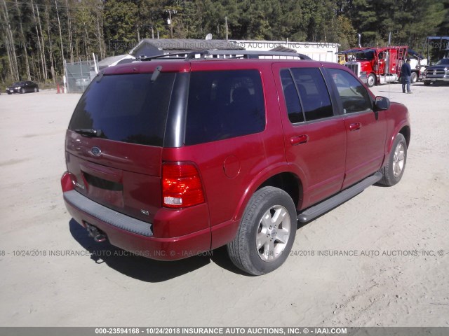 1FMZU73K43ZA31118 - 2003 FORD EXPLORER XLT/XLT SPORT/NBX 红色 照片 4