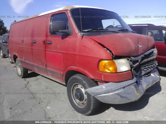 2B7JB21YXYK128688 - 2000 DODGE RAM VAN B2500 RED photo 1