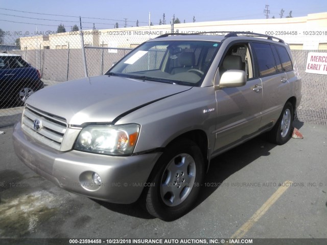 JTEDP21AX50082063 - 2005 TOYOTA HIGHLANDER LIMITED GOLD photo 2