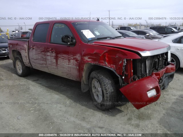 2GCEK13M271521529 - 2007 CHEVROLET SILVERADO K1500 CREW CAB RED photo 1