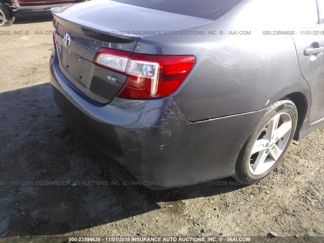 4T1BF1FK4CU100925 - 2012 TOYOTA CAMRY SE/LE/XLE GRAY photo 6