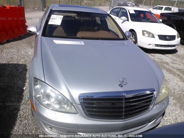 WDDNG71X57A042261 - 2007 MERCEDES-BENZ S 550 SILVER photo 6