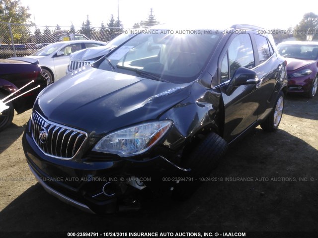 KL4CJFSBXGB650975 - 2016 BUICK ENCORE CONVENIENCE GRAY photo 2