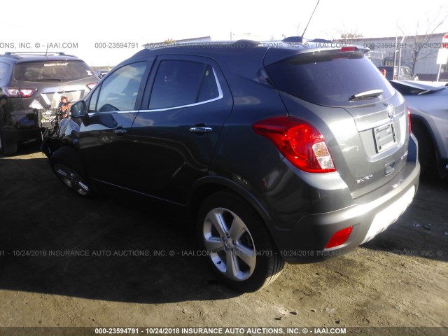 KL4CJFSBXGB650975 - 2016 BUICK ENCORE CONVENIENCE GRAY photo 3