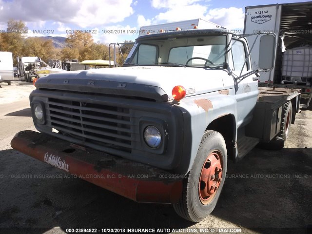 F61EVN41206 - 1972 FORD F61  Light Blue photo 2