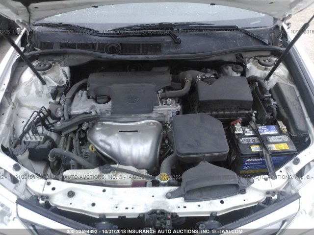 4T4BF1FK6ER347565 - 2014 TOYOTA CAMRY L/SE/LE/XLE 白色 照片 10