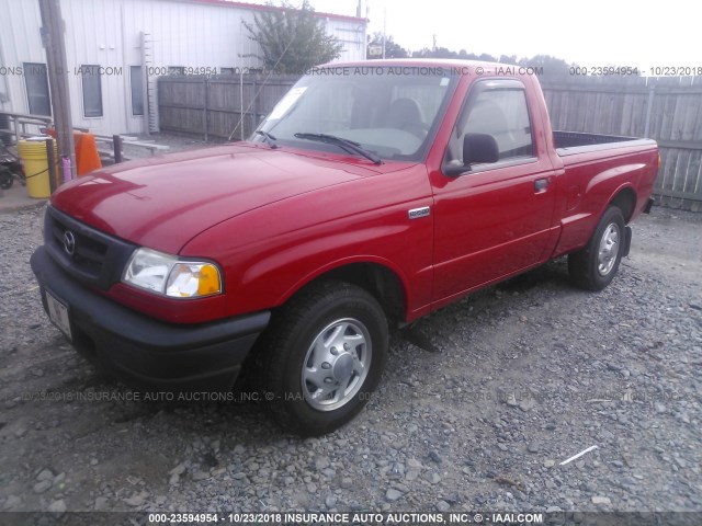 4F4YR12C81TM11031 - 2001 MAZDA B2500 RED photo 2