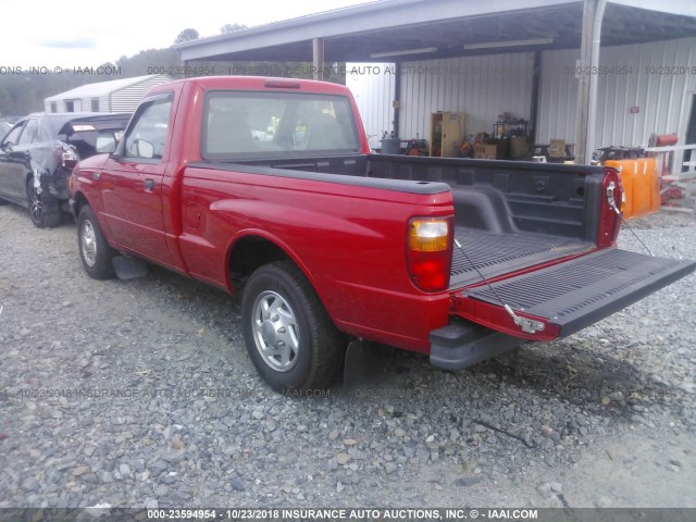 4F4YR12C81TM11031 - 2001 MAZDA B2500 RED photo 3