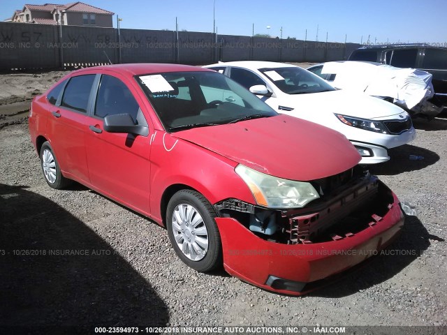 1FAHP34N88W222189 - 2008 FORD FOCUS S/SE RED photo 1
