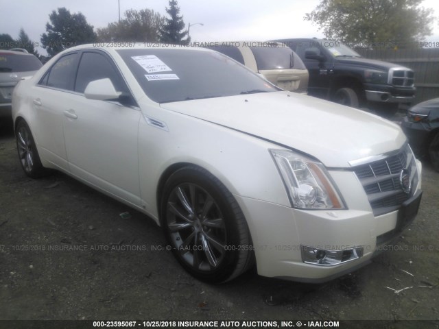 1G6DT57V980188314 - 2008 CADILLAC CTS HI FEATURE V6 WHITE photo 1