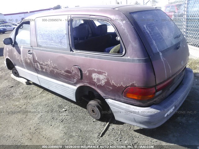 JT3AC11R8N1016127 - 1992 TOYOTA PREVIA DLX BURGUNDY photo 3