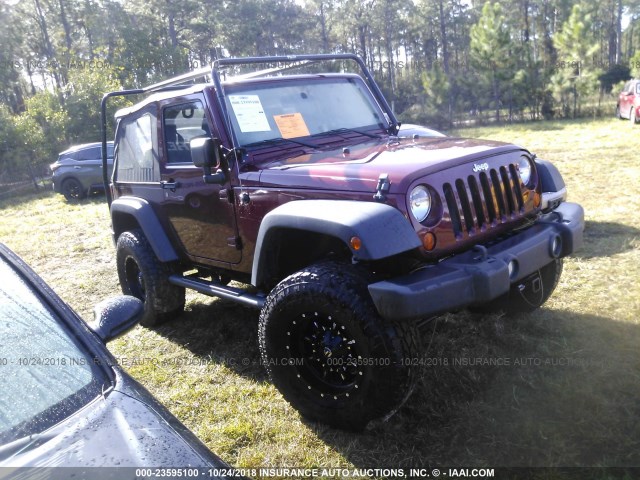 1J4AA2D15AL119771 - 2010 JEEP WRANGLER SPORT BURGUNDY photo 1